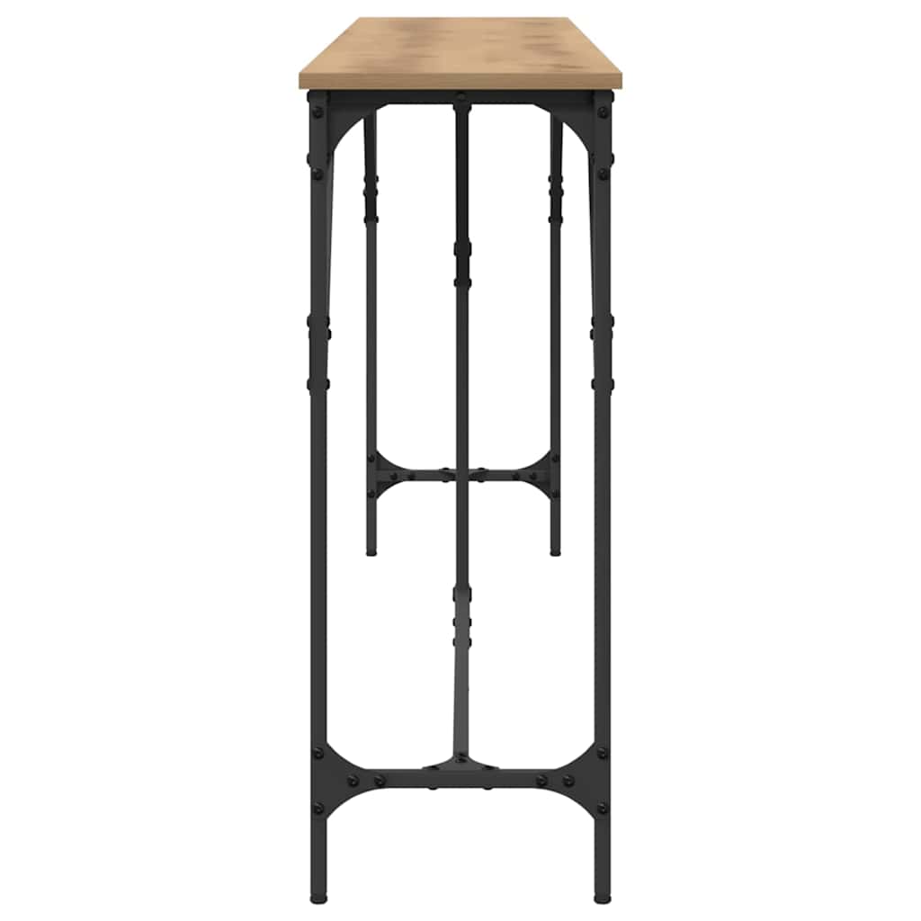 vidaXL Τραπέζι κονσόλας artisan δρυς 200 x 29 x 75 cm