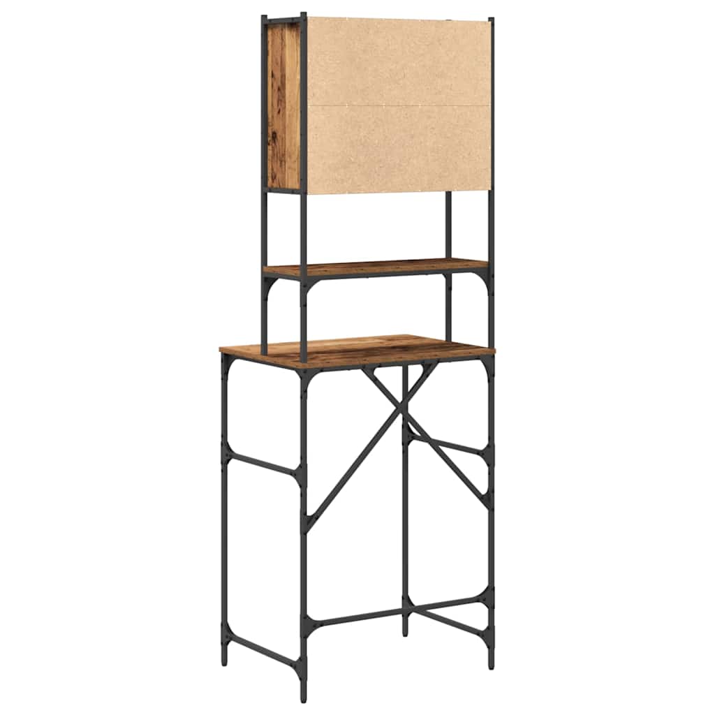 vidaXL Ντουλάπι πλυντηρίου Παλαιό ξύλο 68 x 48.5 x 194 εκ