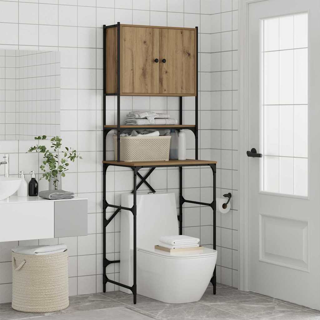 vidaXL Ντουλάπι πλυντηρίου artisan δρυς 68 x 48.5 x 194 εκ