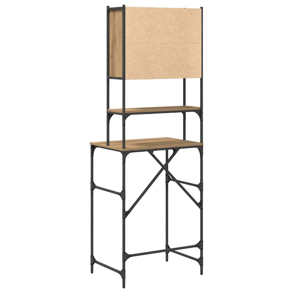 vidaXL Ντουλάπι πλυντηρίου artisan δρυς 68 x 48.5 x 194 εκ