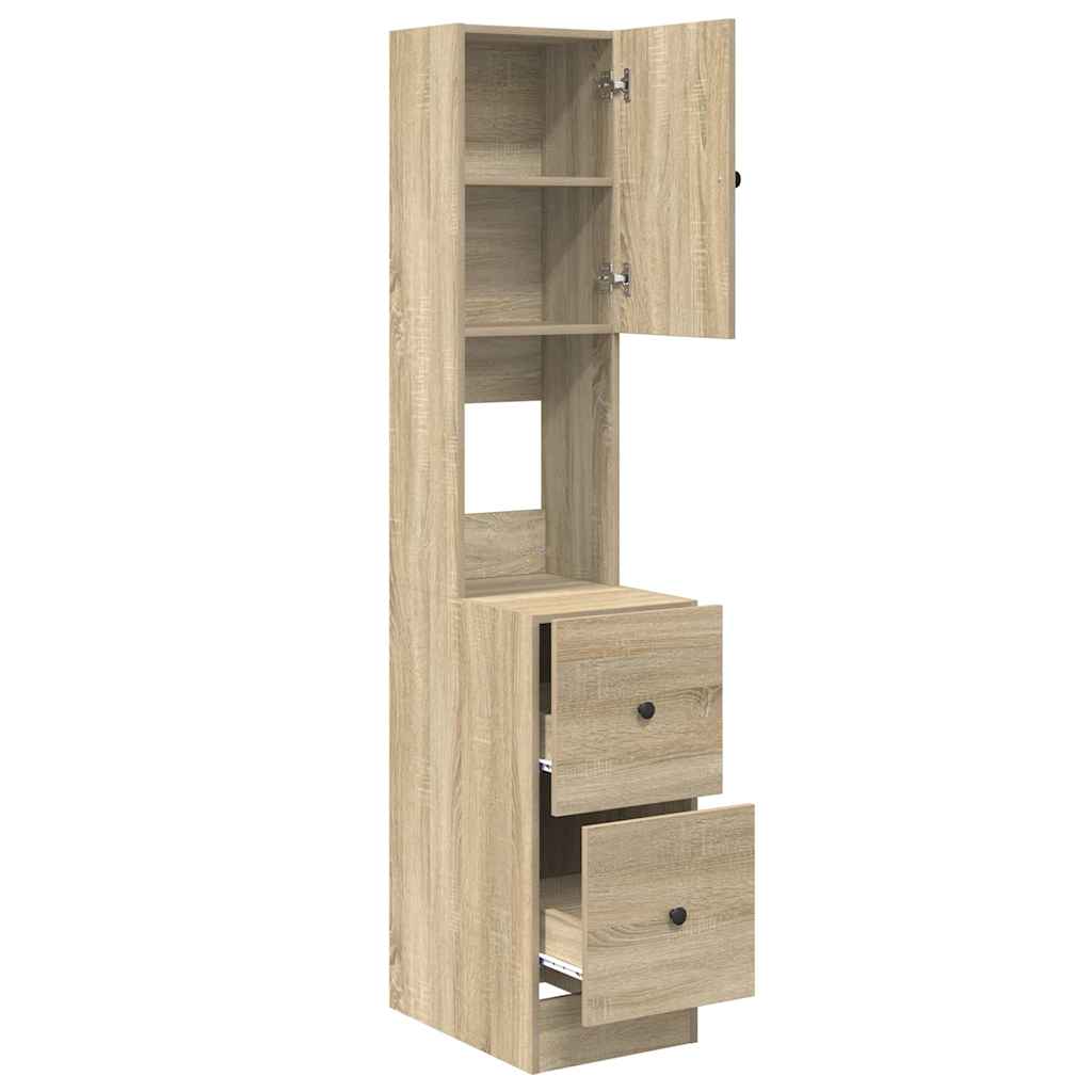 vidaXL Ντουλάπα Κουζίνας Μπεζ 35 x 50 x 180 εκ. Επεξεργασμένο ξύλο