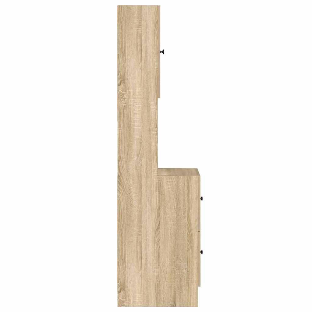 vidaXL Ντουλάπα Κουζίνας Μπεζ 35 x 50 x 180 εκ. Επεξεργασμένο ξύλο