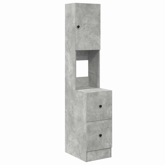 vidaXL Ντουλάπα Κουζίνας Γκρι 35 x 50 x 180 εκ. Επεξεργασμένο Ξύλο