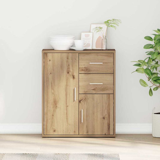 vidaXL Πλαϊνό γραφείο Artisan Oak 60 x 31 x 70 εκ Επεξεργασμένο Ξύλο