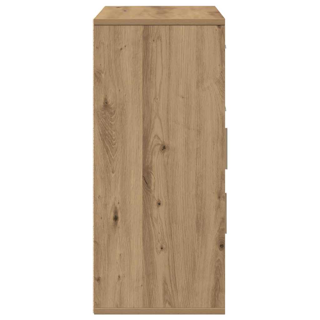 vidaXL Πλαϊνό γραφείο Artisan Oak 60 x 31 x 70 εκ Επεξεργασμένο ξύλο