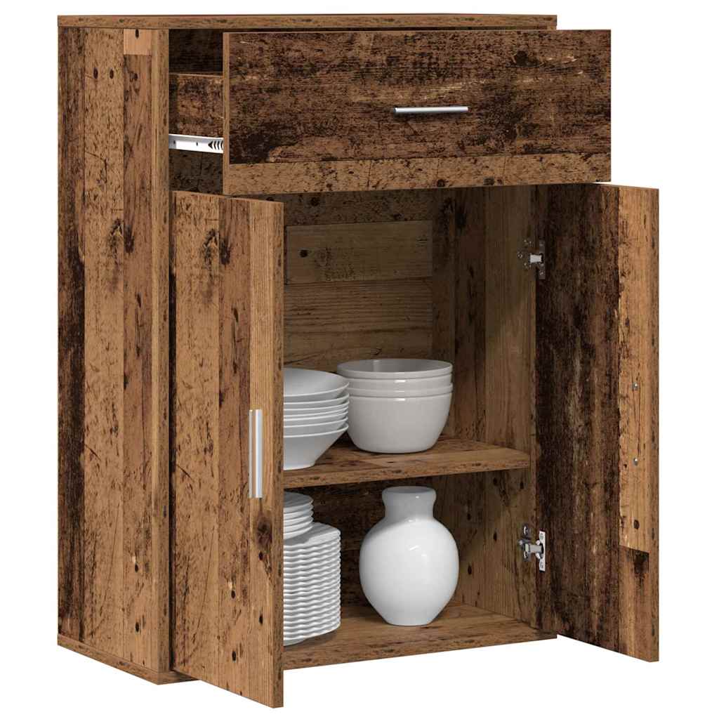 vidaXL Πλαϊνό γραφείο Παλιό ξύλο 60 x 30 x 84 εκ Επεξεργασμένο ξύλο