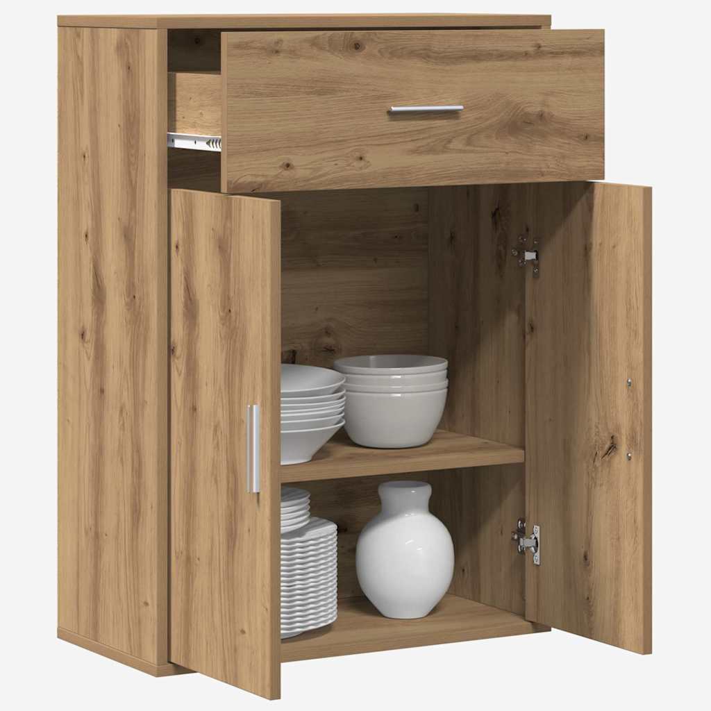 vidaXL Πλαϊνό γραφείο Artisan Oak 60 x 30 x 84 εκ Επεξεργασμένο ξύλο