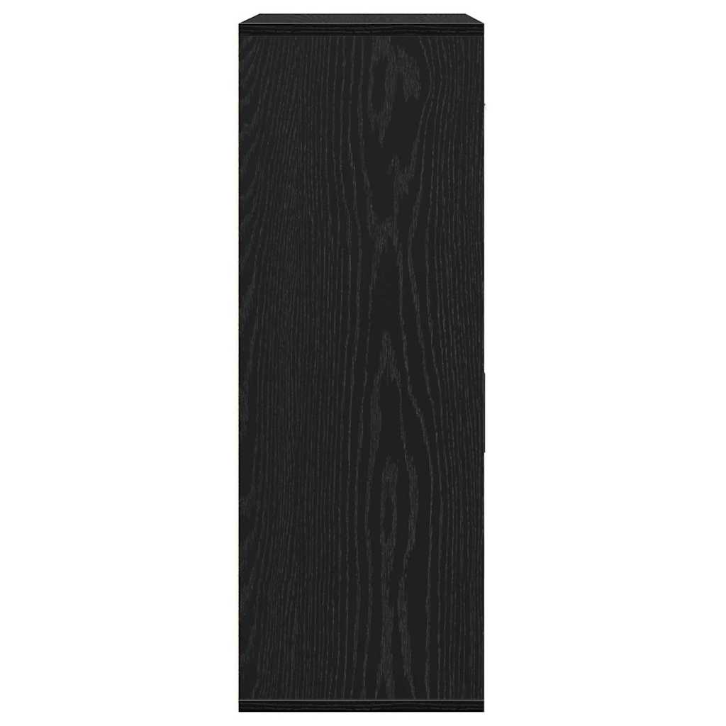 vidaXL Πλαϊνό γραφείο Μαύρη Οξυά 60 x 30 x 84 εκ Επεξεργασμένο ξύλο