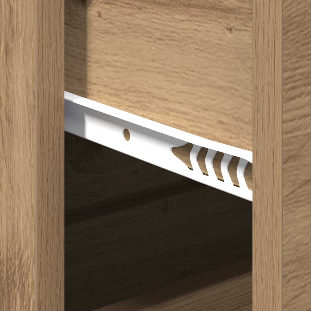 vidaXL Πλαϊνό γραφείο Artisan Oak 60 x 39 x 80 εκ Επεξεργασμένο ξύλο