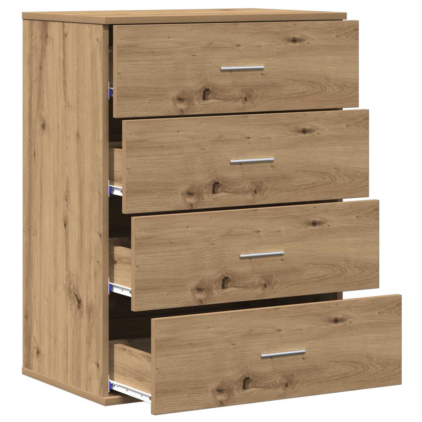 vidaXL Πλαϊνό γραφείο Artisan Oak 60 x 39 x 80 εκ Επεξεργασμένο ξύλο
