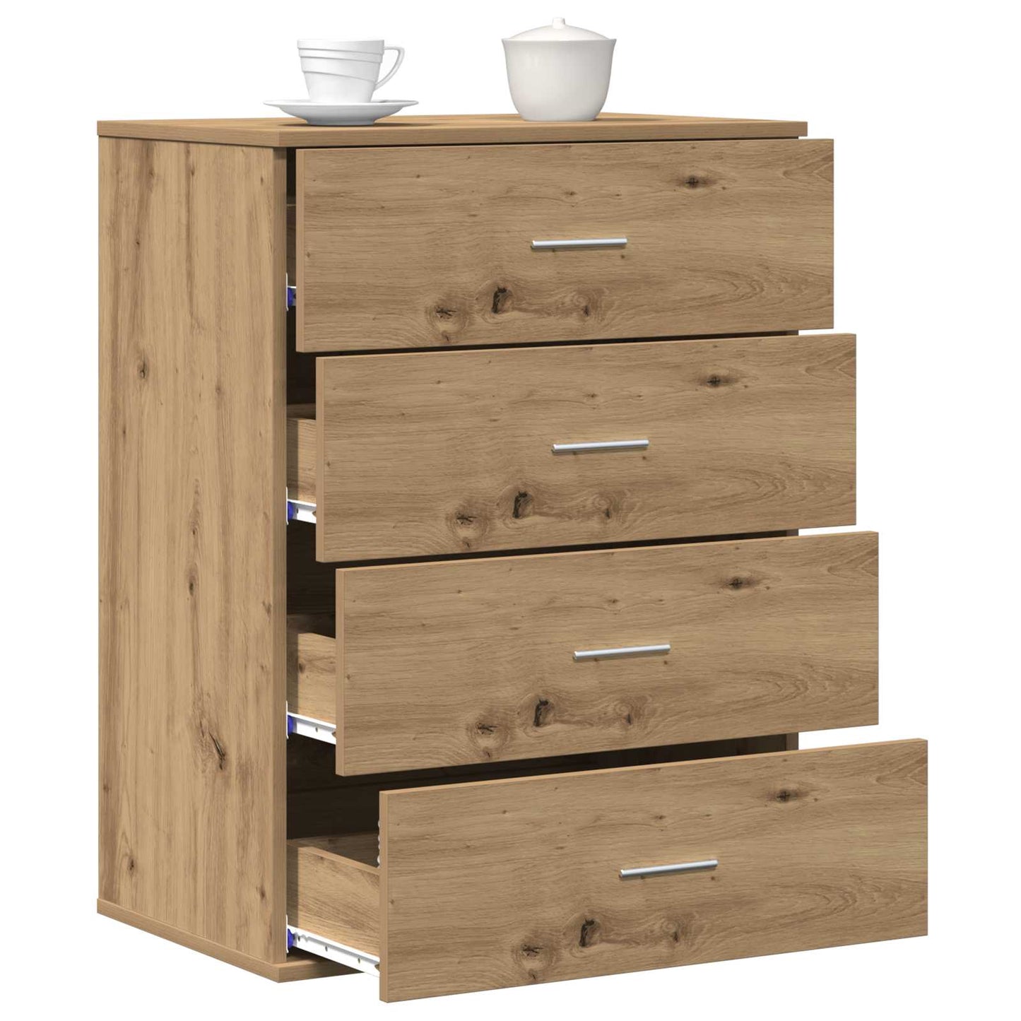 vidaXL Πλαϊνό γραφείο Artisan Oak 60 x 39 x 80 εκ Επεξεργασμένο ξύλο