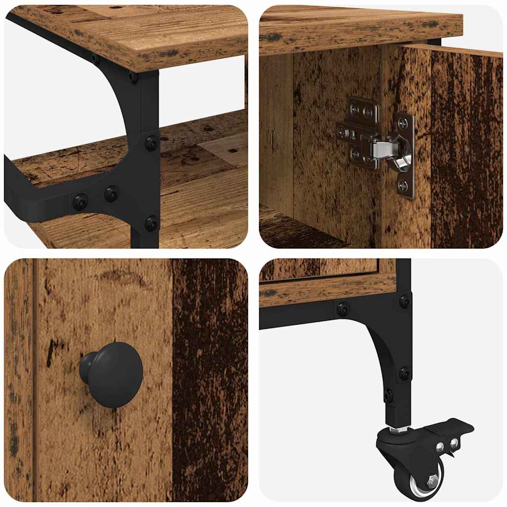 vidaXL Καρότσι Κουζίνας Παλαιό ξύλο 87.5 x 38.5 x 84.5 εκ