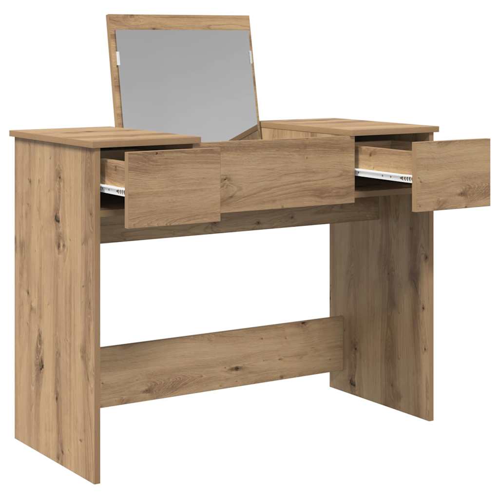 vidaXL Καλλυντικού Τραπέζι Artisan Oak 100 x 45 x 76 εκ.