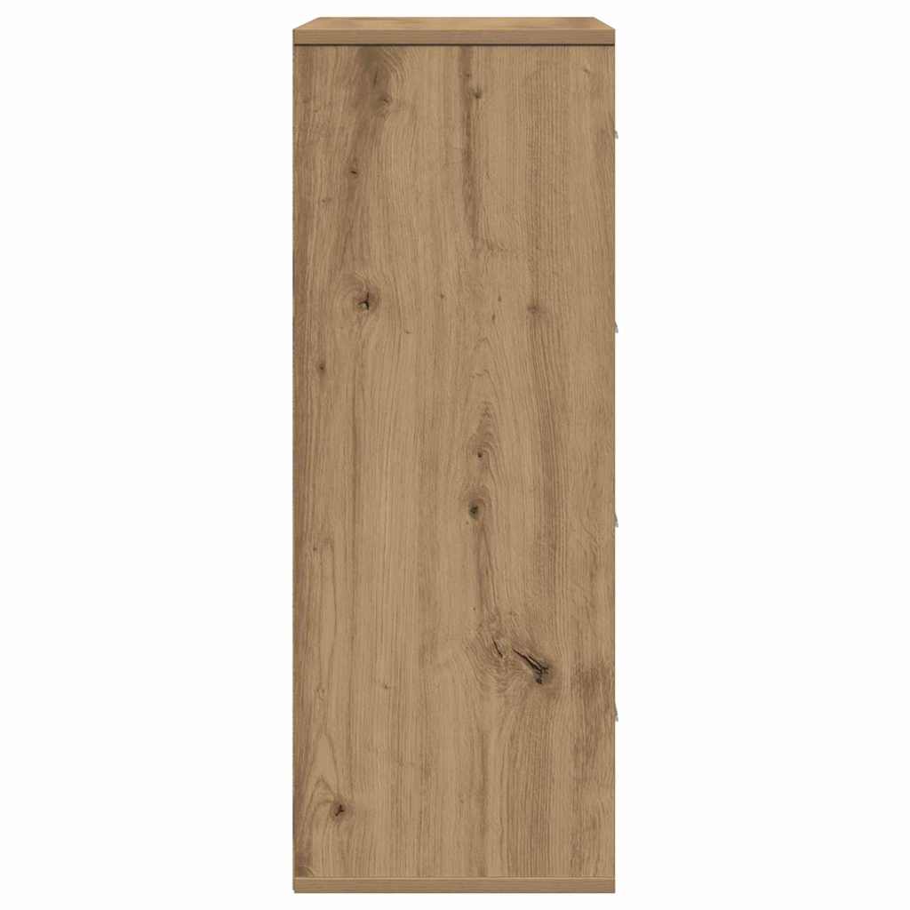 vidaXL Πλαϊνό γραφείο Artisan Oak 60 x 31 x 84 εκ. Επεξεργασμένο ξύλο