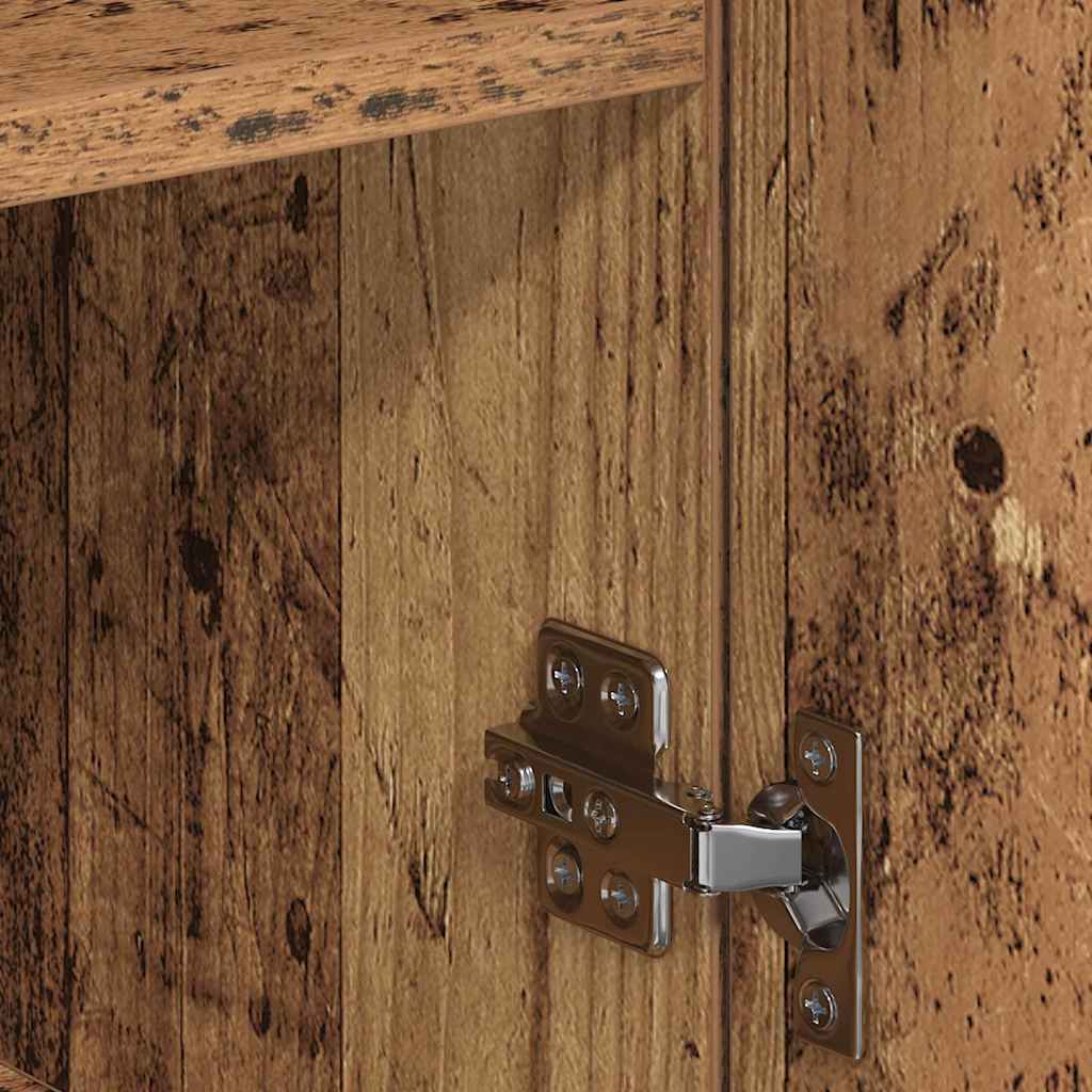 vidaXL Πλαϊνό γραφείο Παλιό ξύλο 78 x 38 x 80 εκ Επεξεργασμένο ξύλο