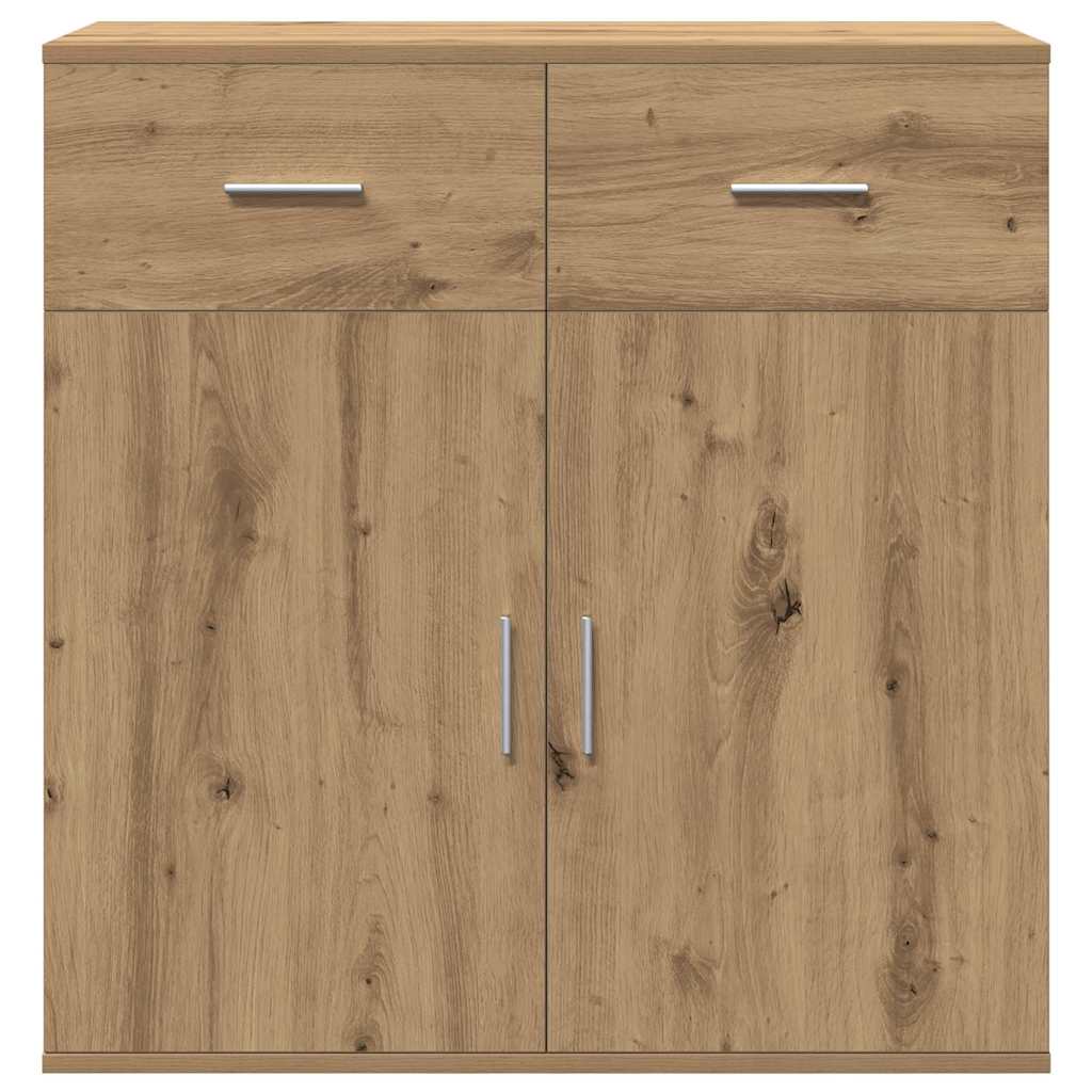vidaXL Πλαϊνό γραφείο Artisan Oak 78 x 38 x 80 εκ Επεξεργασμένο ξύλο