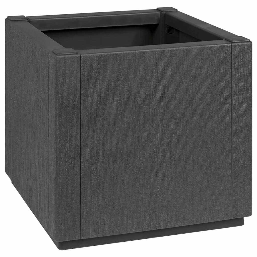 vidaXL Γλάστρα Κήπου Ανθρακί 36 x 36 x 35 εκ. Πολυπροπυλένιο