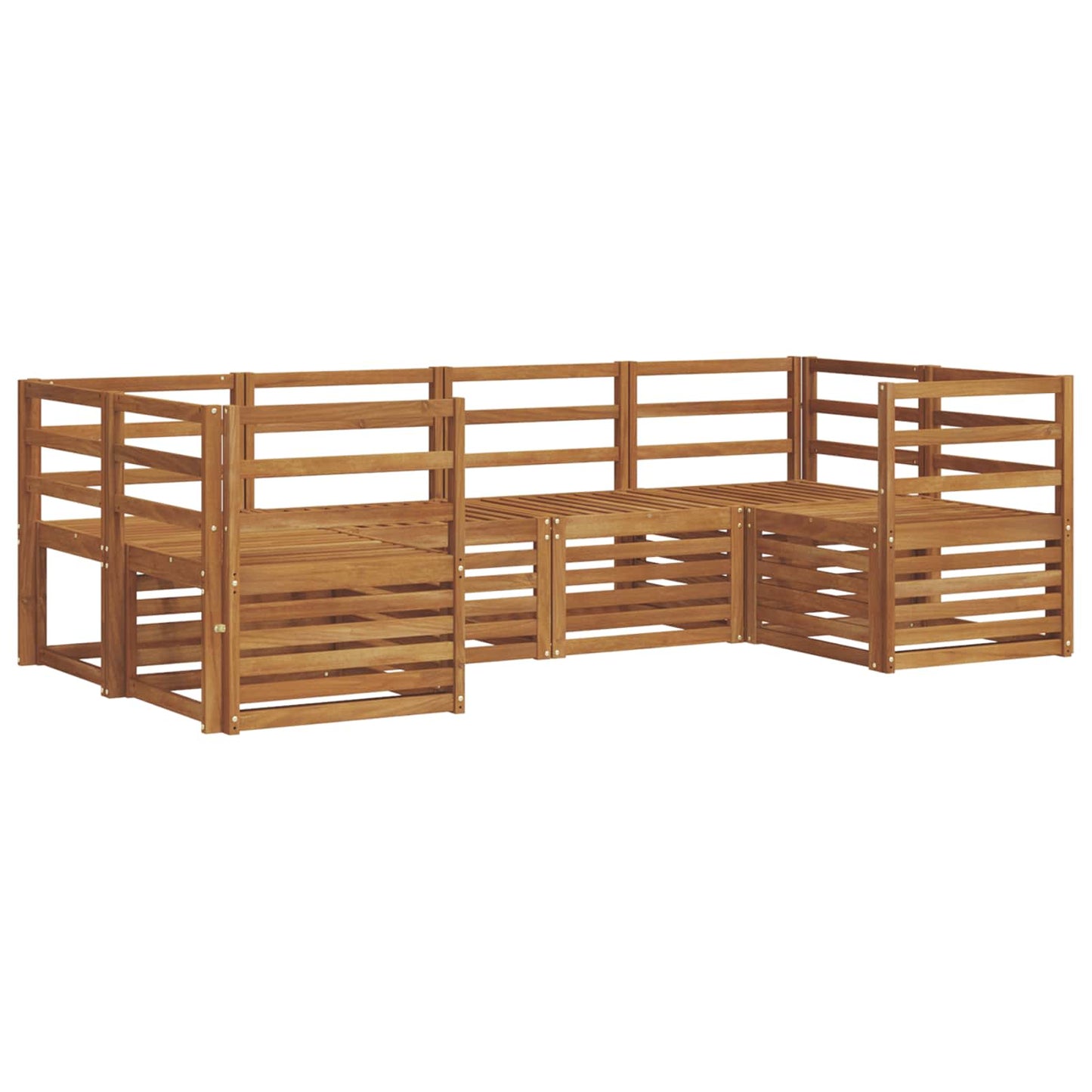 vidaXL Σαλονάκι Γωνιακού Καναπέ 6 pcs Φυσικό