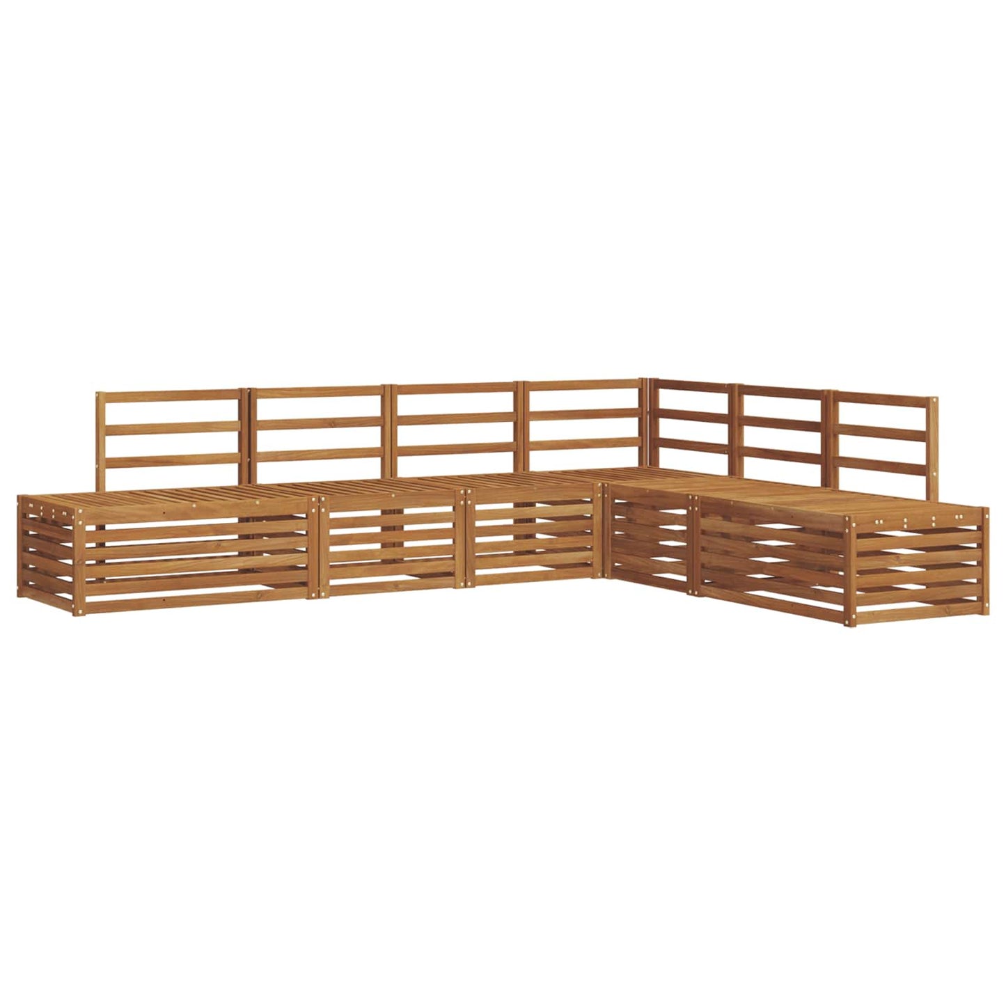 vidaXL Σειρά Καναπέ Εξωτερικού Φυσικό 273 x 213,5 x 73 εκ.