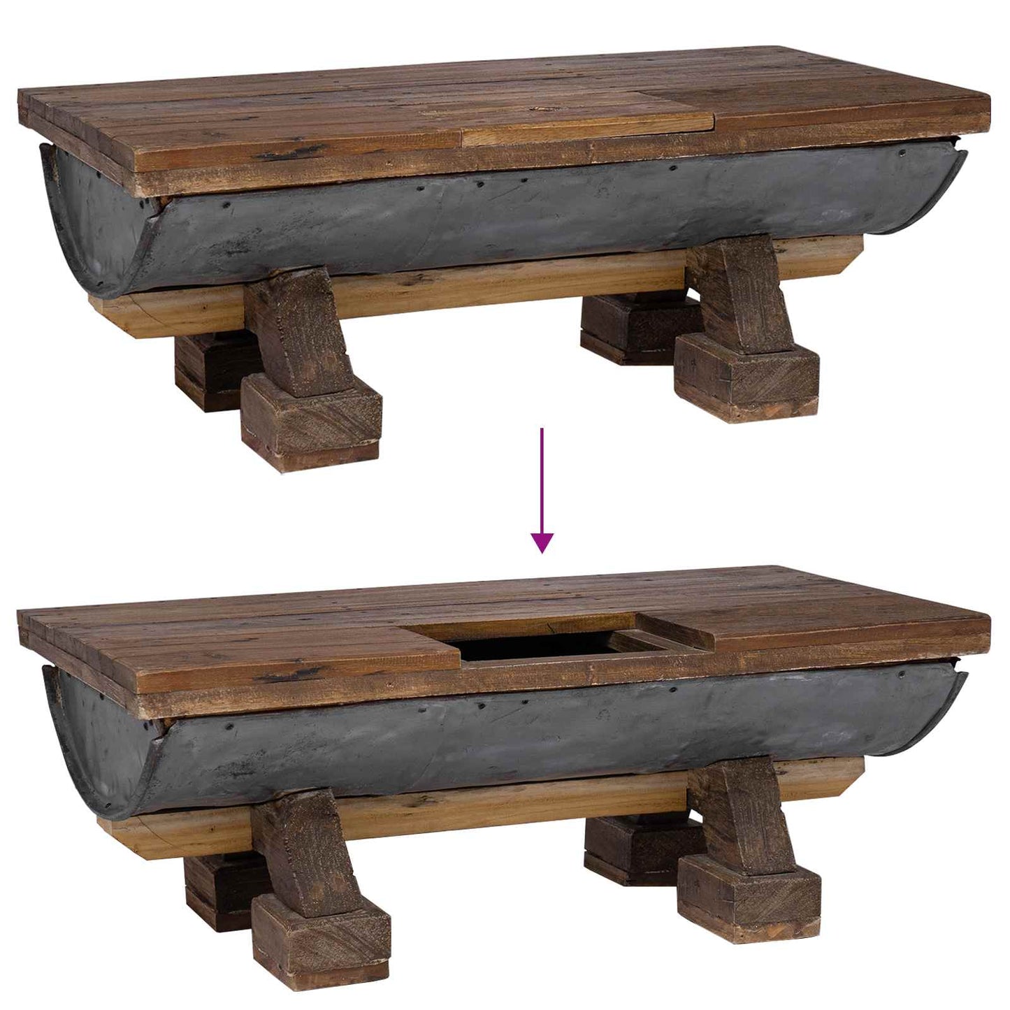 vidaXL Τραπεζάκι σαλονιού Φυσικό 90 x 50 x 35 cm ξύλο