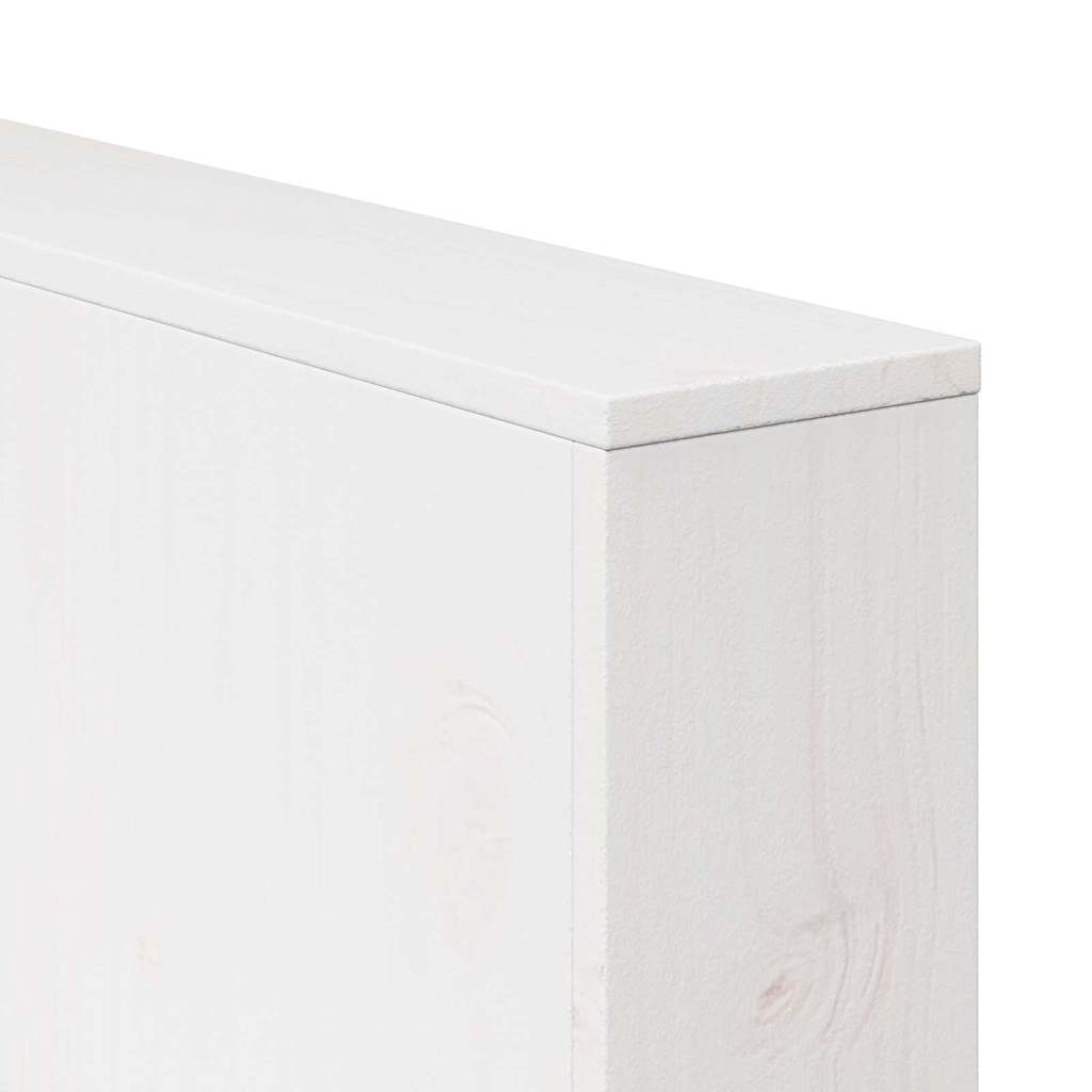 vidaXL Καναπές Κήπου Λευκό 134 x 60 x 62 cm Στερεά ξυλεία πεύκου