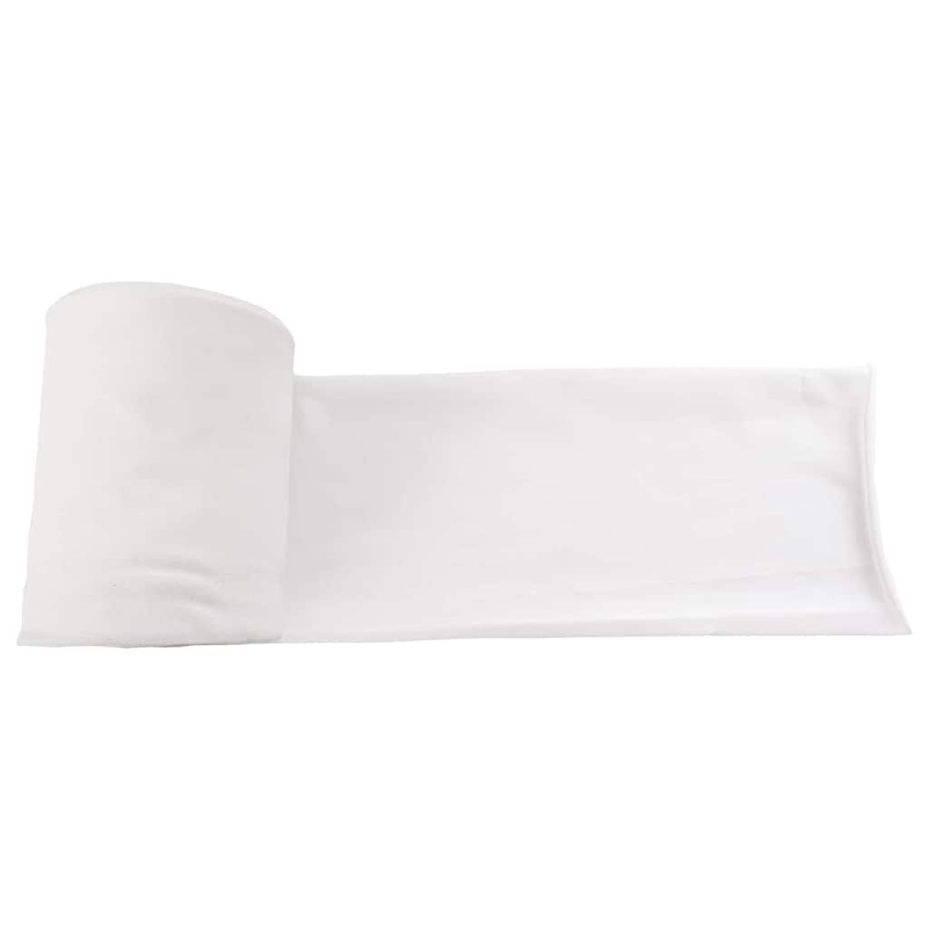 vidaXL Ρολό Υφάσματος Χειροτεχνίας - Λευκό Μη υφαντό ύφασμα Μεγάλο