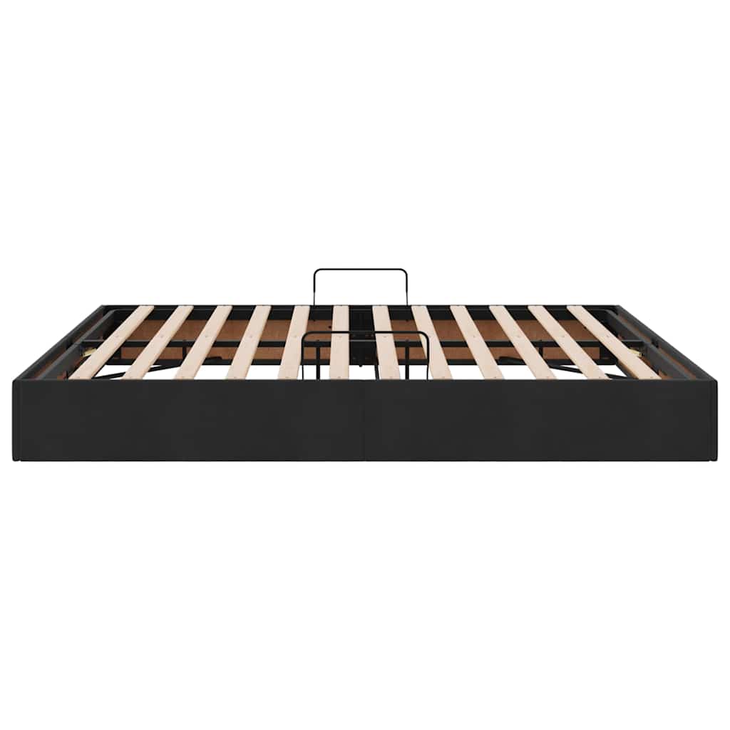 vidaXL Κρεβάτι Αποθήκης με αποθήκευση Μαύρο 180 x 200 cm Βελούδο