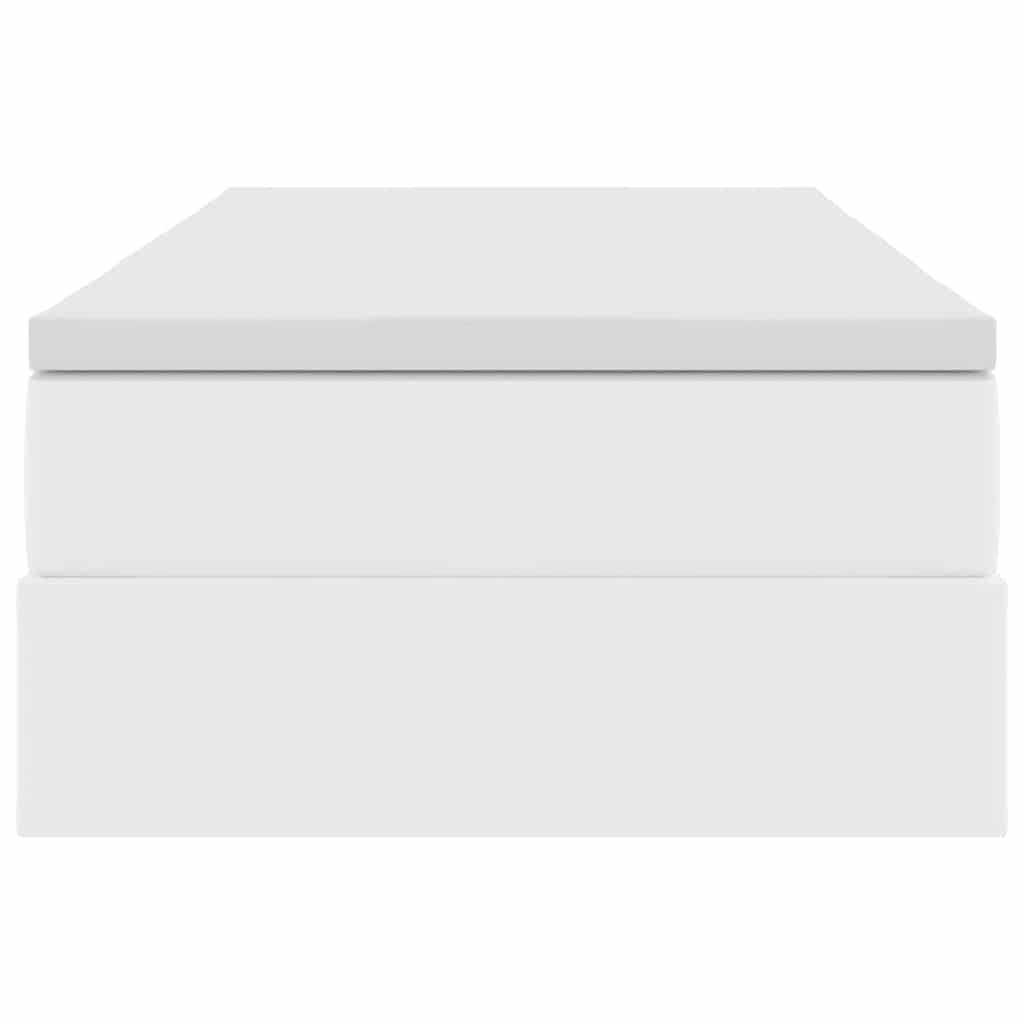 vidaXL Κρεβάτι με αποθηκευτικό χώρο και στρώμα Λευκό 100 x 200 cm