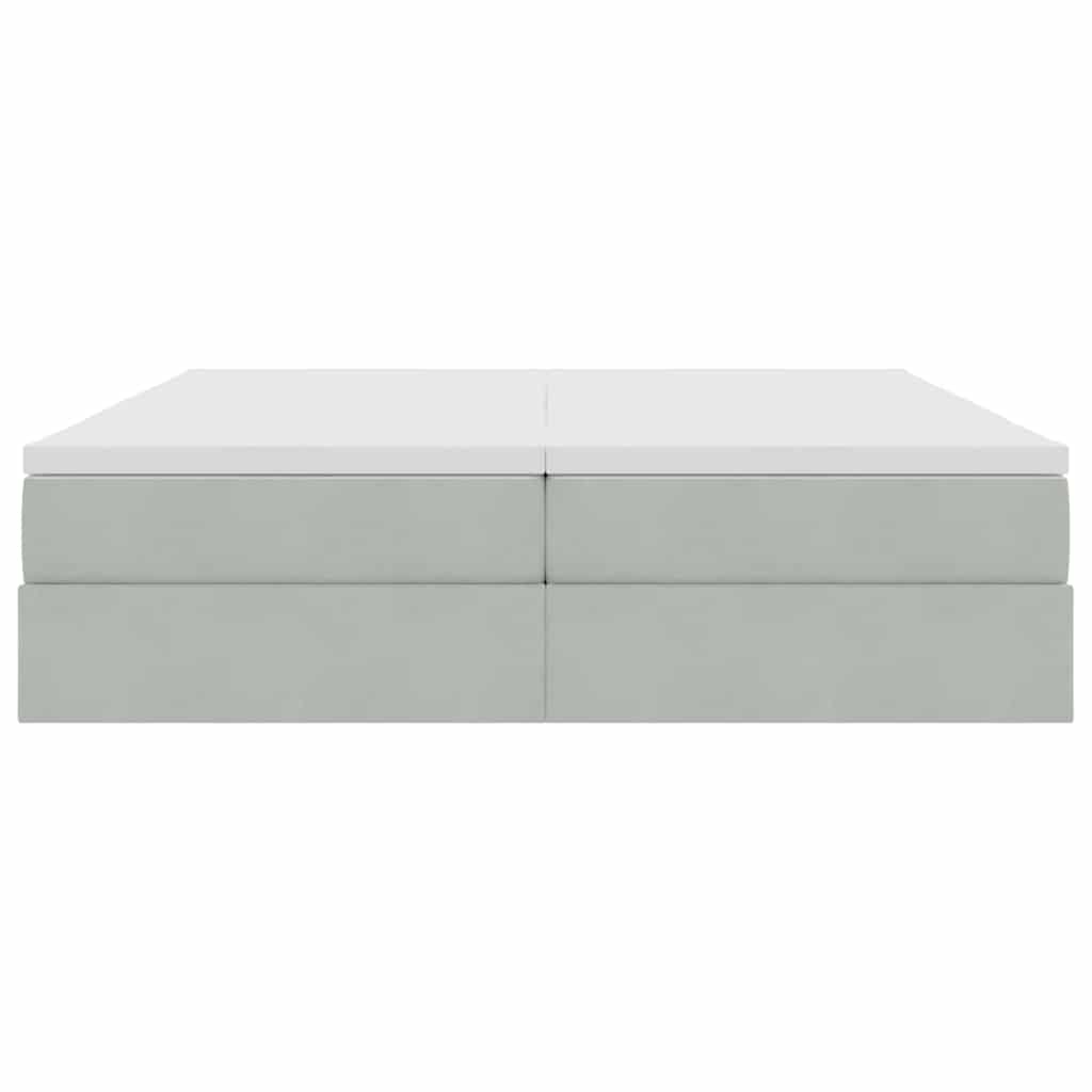 vidaXL Κρεβάτι με αποθηκευτικό χώρο και στρώμα 180 x 200 cm Βελούδο
