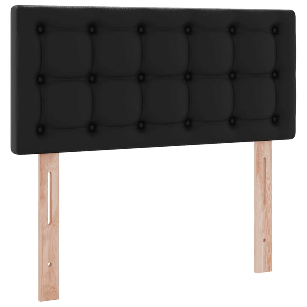 vidaXL Κρεβάτι με αποθηκευτικό χώρο και στρώμα Μαύρο 90 x 190 cm