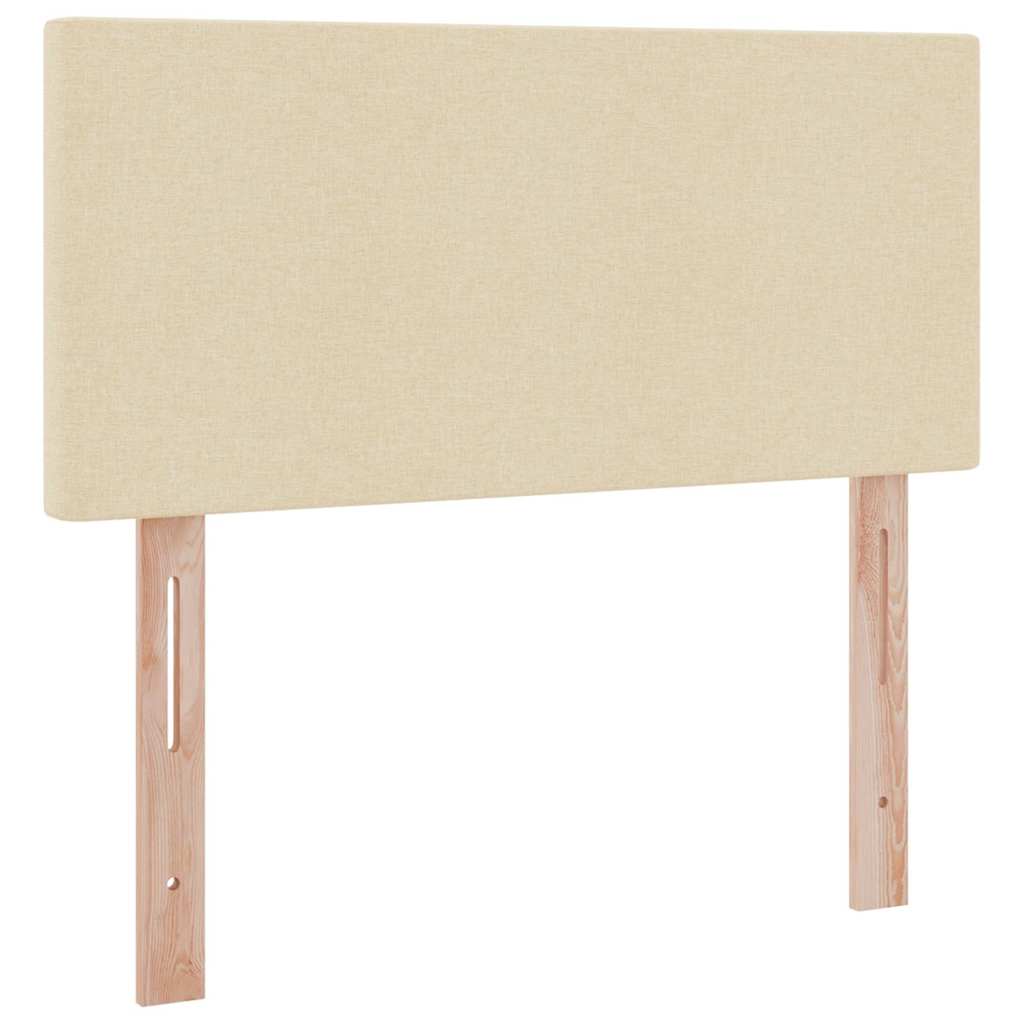 vidaXL Κρεβάτι με αποθηκευτικό χώρο και στρώμα Κρέμ 100 x 200 cm