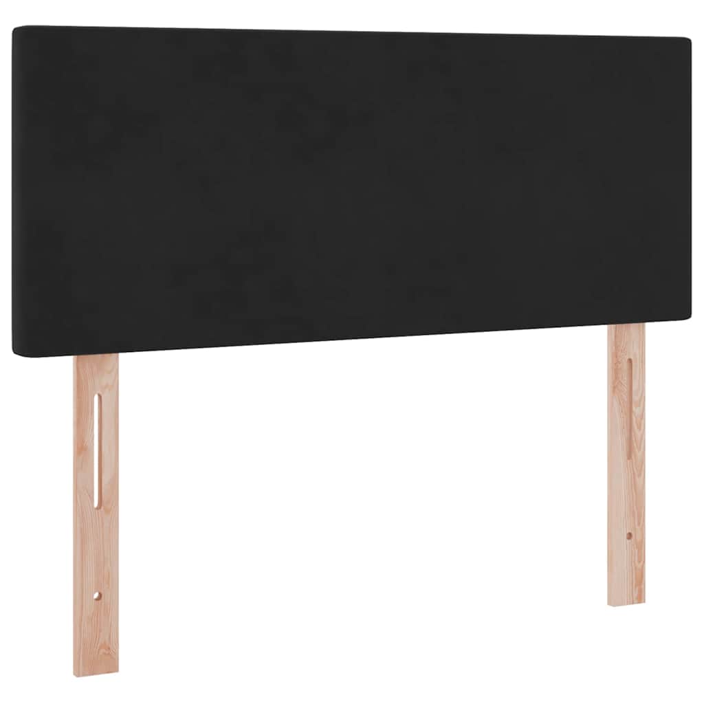 vidaXL Κρεβάτι Αποθήκης με στρώμα Μαύρο 120 x 200 cm Βελούδο