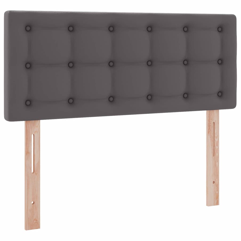 vidaXL Κρεβάτι με αποθηκευτικό χώρο και LED Γκρι 120 x 200 cm