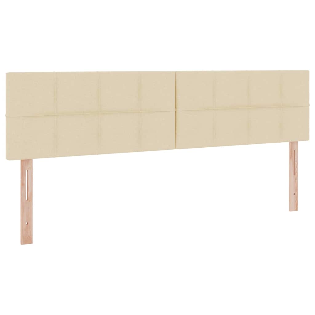 vidaXL LED Κρεβάτι αποθήκευσης με στρώμα Κρέμ 180 x 200 cm Ύφασμα