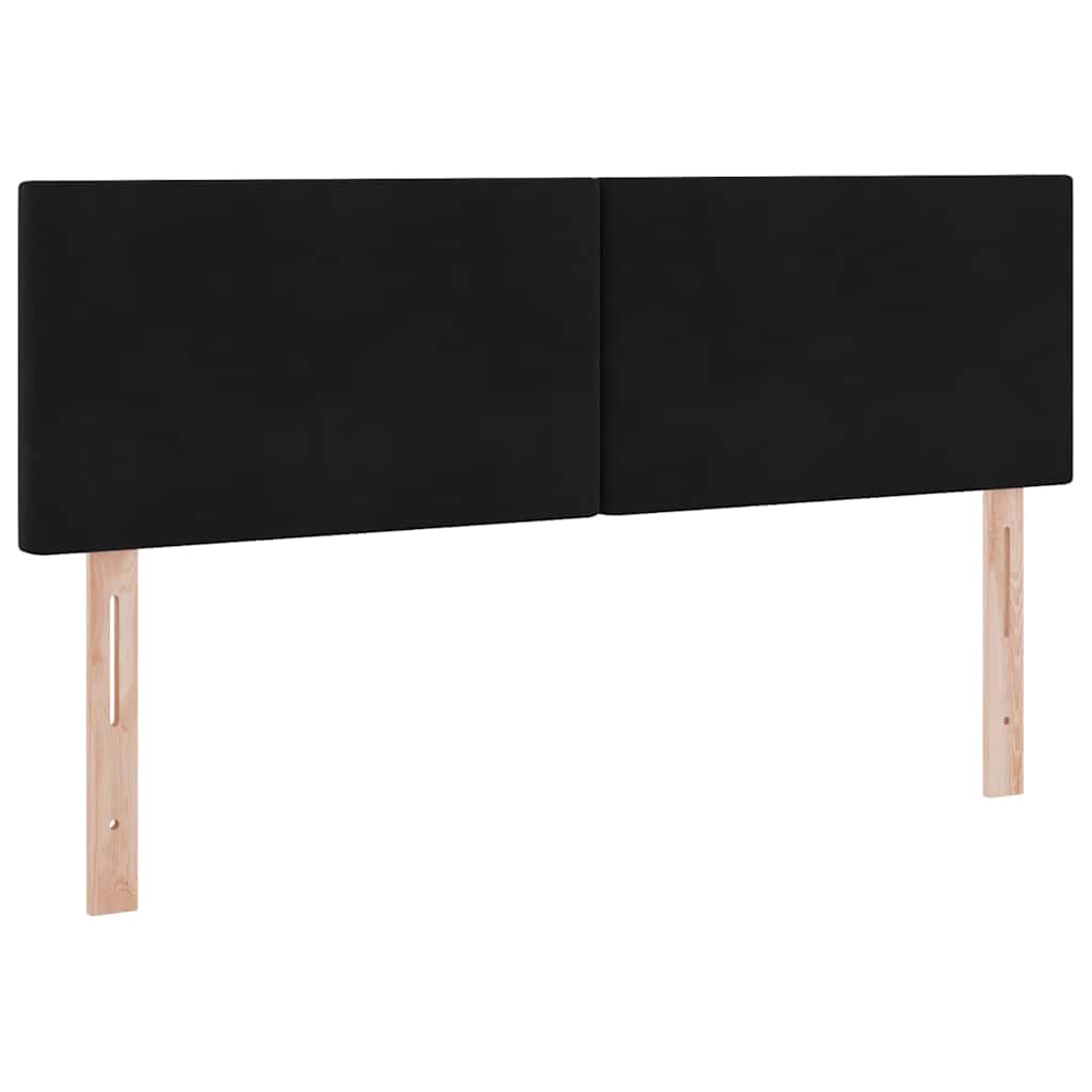 vidaXL LED Κρεβάτι αποθήκευσης με στρώμα Μαύρο 140 x 190 cm Βελούδο