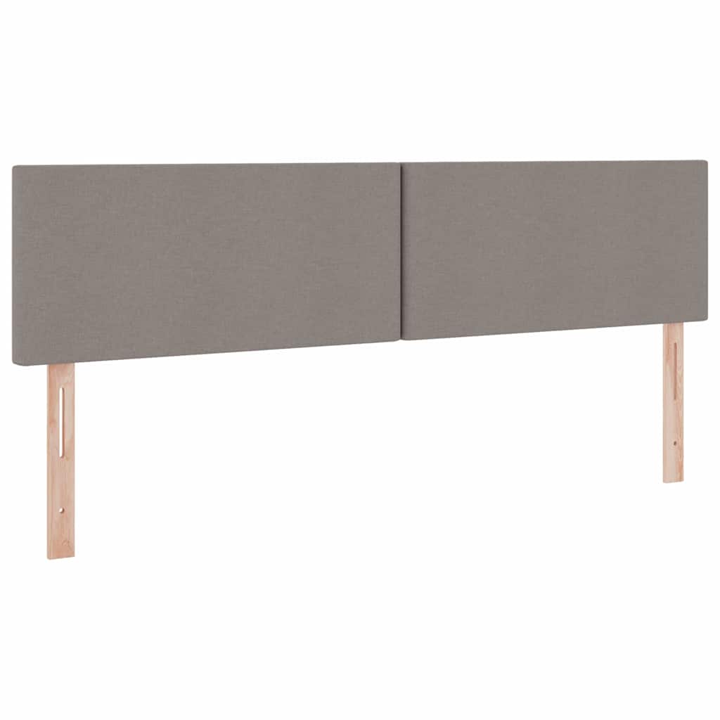 vidaXL LED Κρεβάτι αποθήκευσης με στρώμα Taupe 200 x 200 cm Ύφασμα