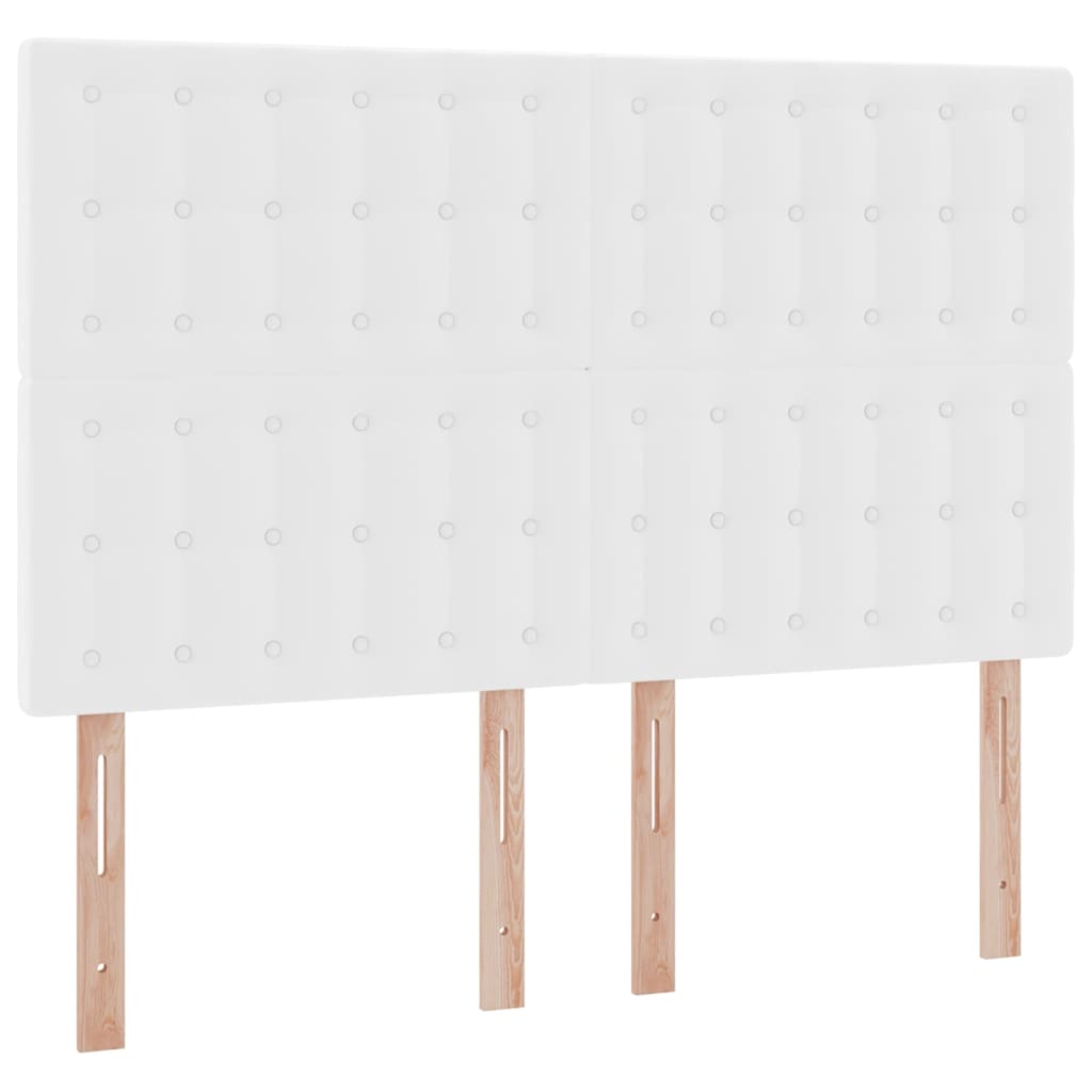 vidaXL Κρεβάτι Αποθήκης Καθαρό Λευκό 140 x 190 cm Τεχνητό Δέρμα