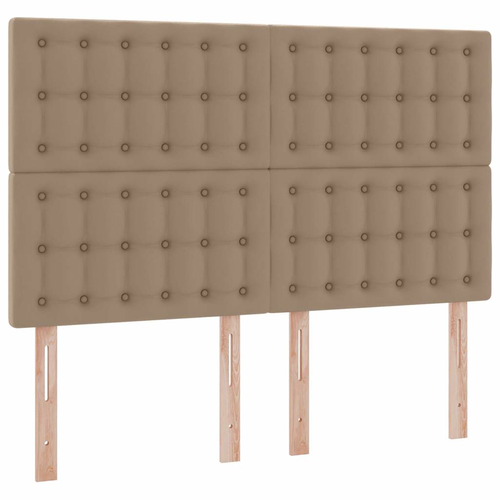 vidaXL Κρεβάτι Αποθήκης Καπουτσίνο 140 x 190 cm Τεχνητό Δέρμα