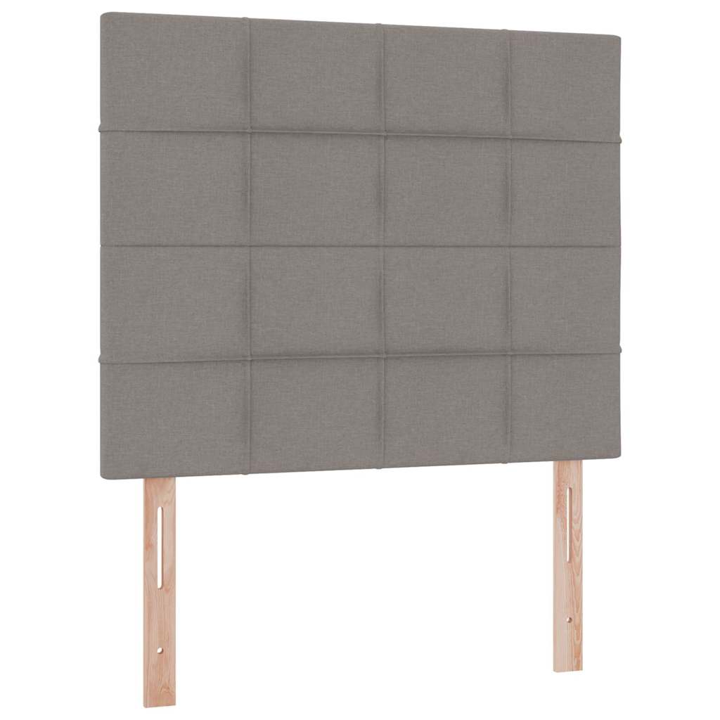 vidaXL Κρεβάτι με αποθηκευτικό χώρο και στρώμα Taupe 120 x 200 cm