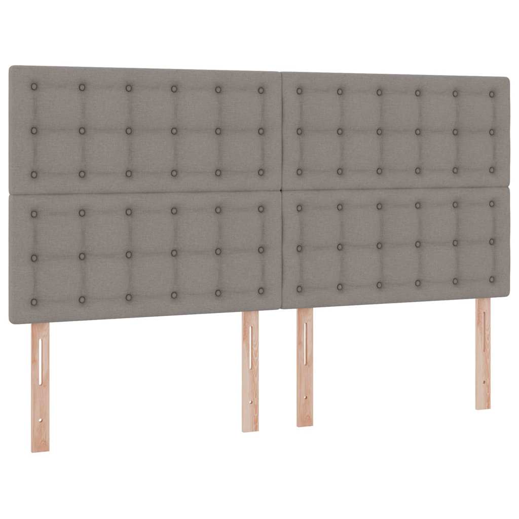 vidaXL Κρεβάτι με αποθηκευτικό χώρο και στρώμα Taupe 160 x 200 cm