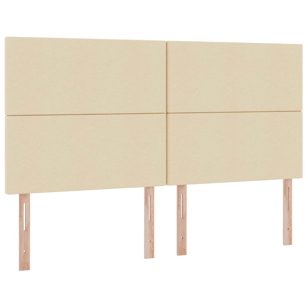 vidaXL Κρεβάτι Αποθήκης με κεφαλάρι Κρέμ 200 x 200 cm Τεχνητό Δέρμα