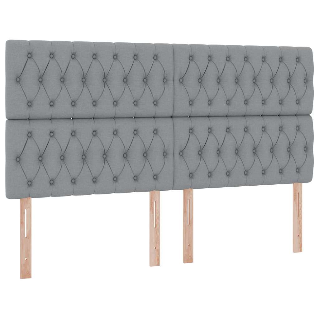 vidaXL Κρεβάτι Αποθήκης Ανοιχτό γκρι 180 x 200 cm Τεχνητό Δέρμα