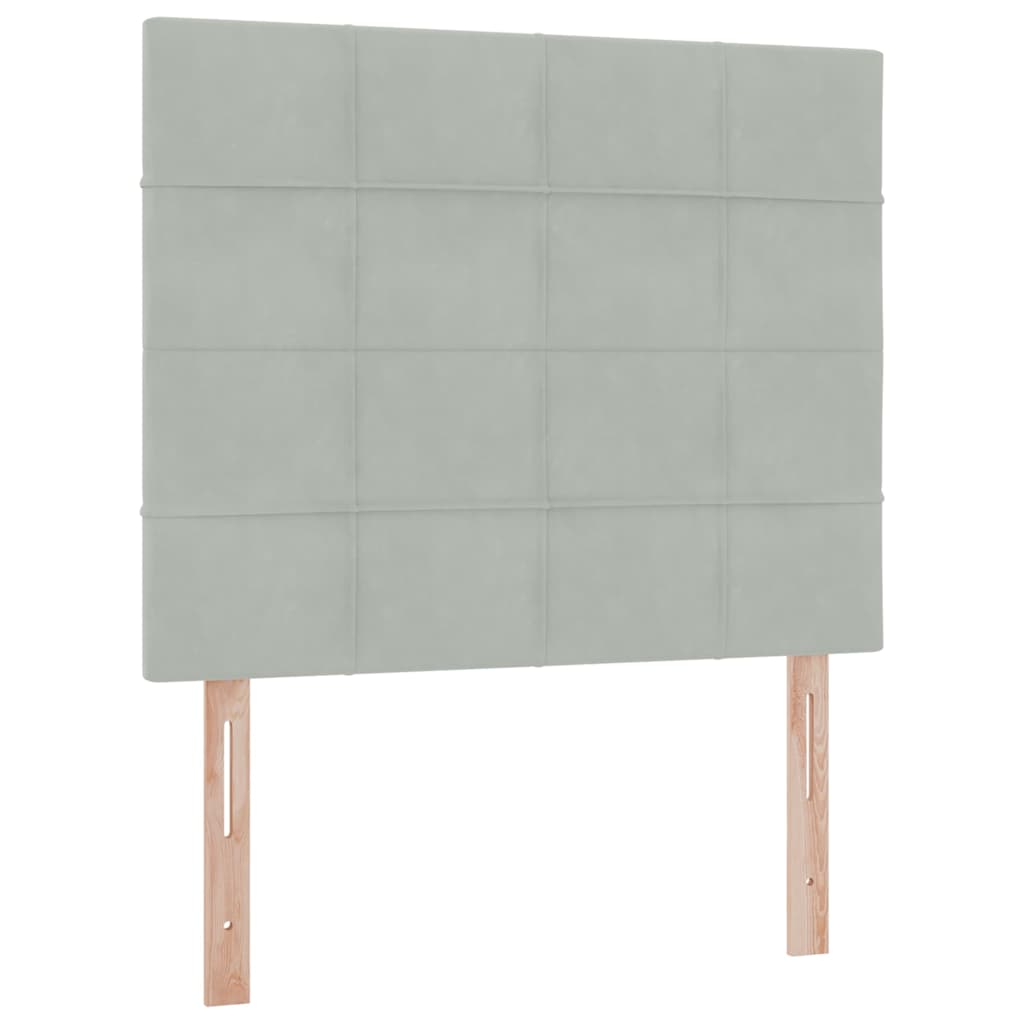 vidaXL Κρεβάτι με αποθηκευτικό χώρο και LED Ανοιχτό γκρι 120 x 200 cm