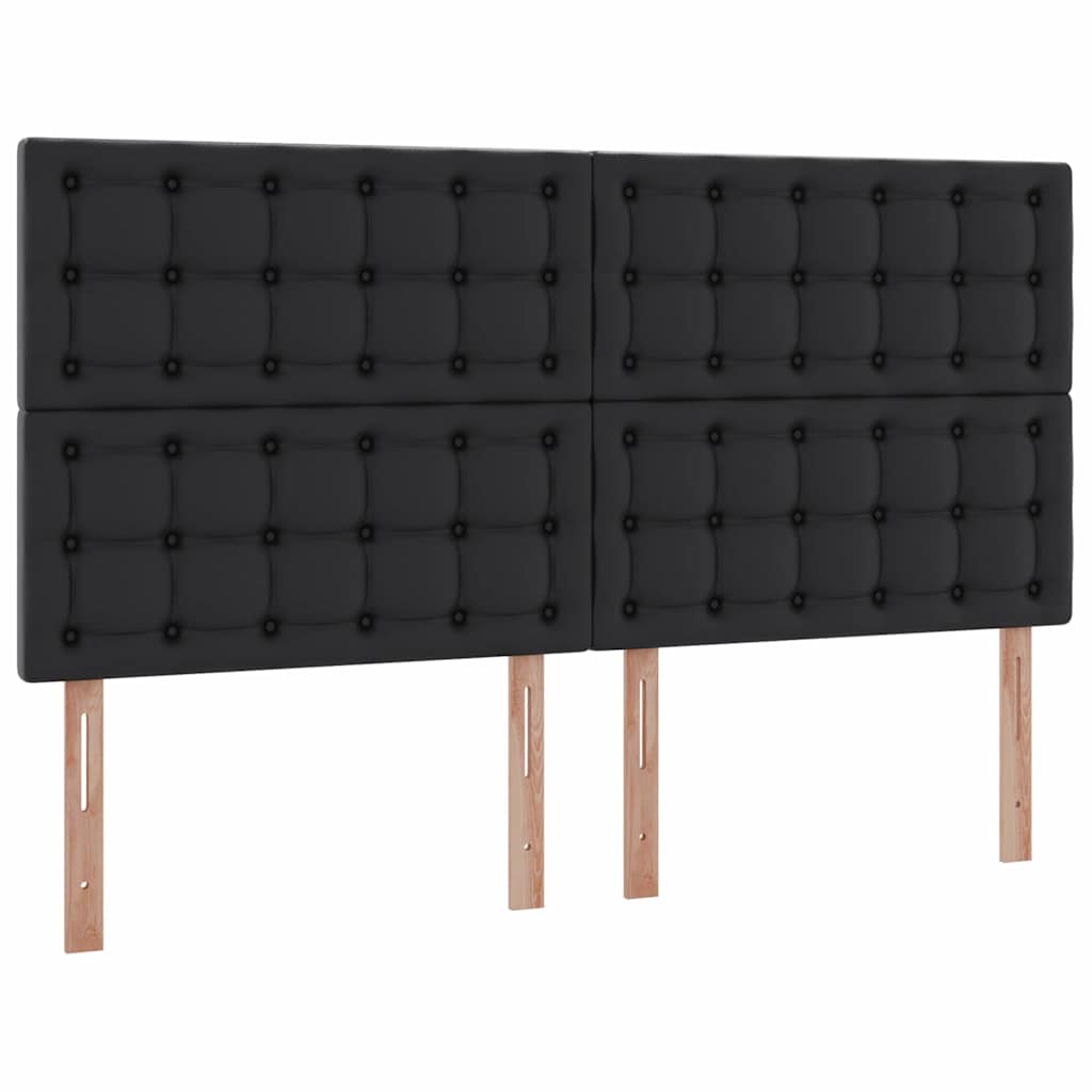 vidaXL Κρεβάτι με αποθηκευτικό χώρο και LED Μαύρο 180 x 200 cm