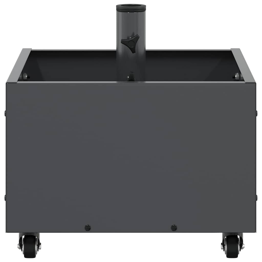 vidaXL Βάση Παρασόλ με Γλάστρα Ανθρακί 45 x 45 x 45 cm Ατσάλι