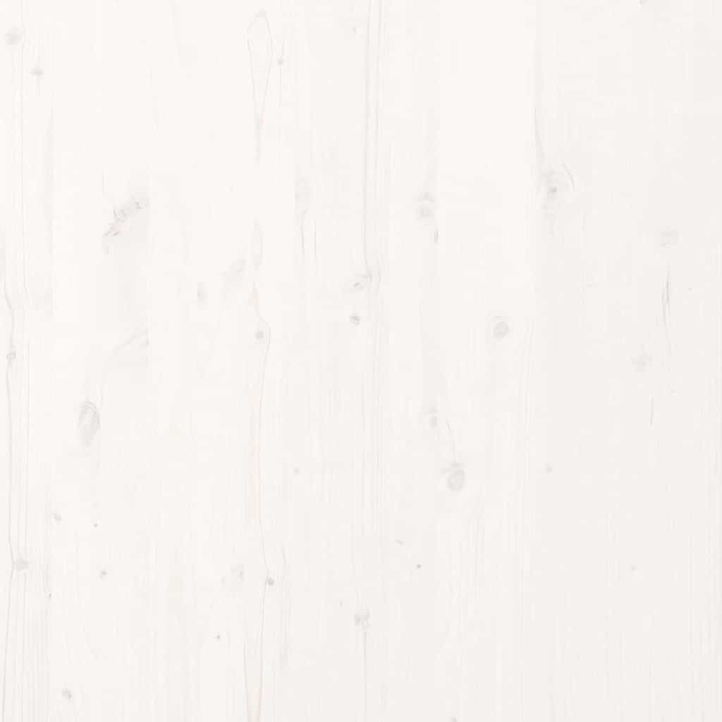 vidaXL Κρεβάτι δαπέδου Λευκό 213.5 x 104 x 9 εκ. Στερεά ξυλεία πεύκου