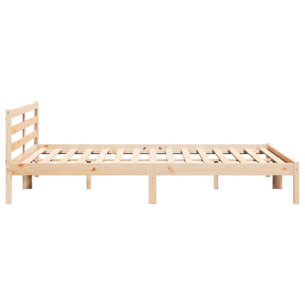 vidaXL Σκελετός Κρεβατιού με κεφαλάρι Καφέ 225,5 x 185,5 x 69,5 εκ.