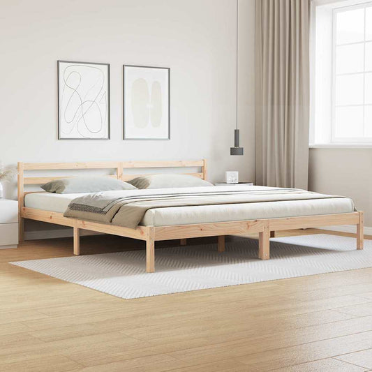 vidaXL Σκελετός Κρεβατιού με κεφαλάρι Καφέ 225,5 x 205,5 x 69,5 εκ.