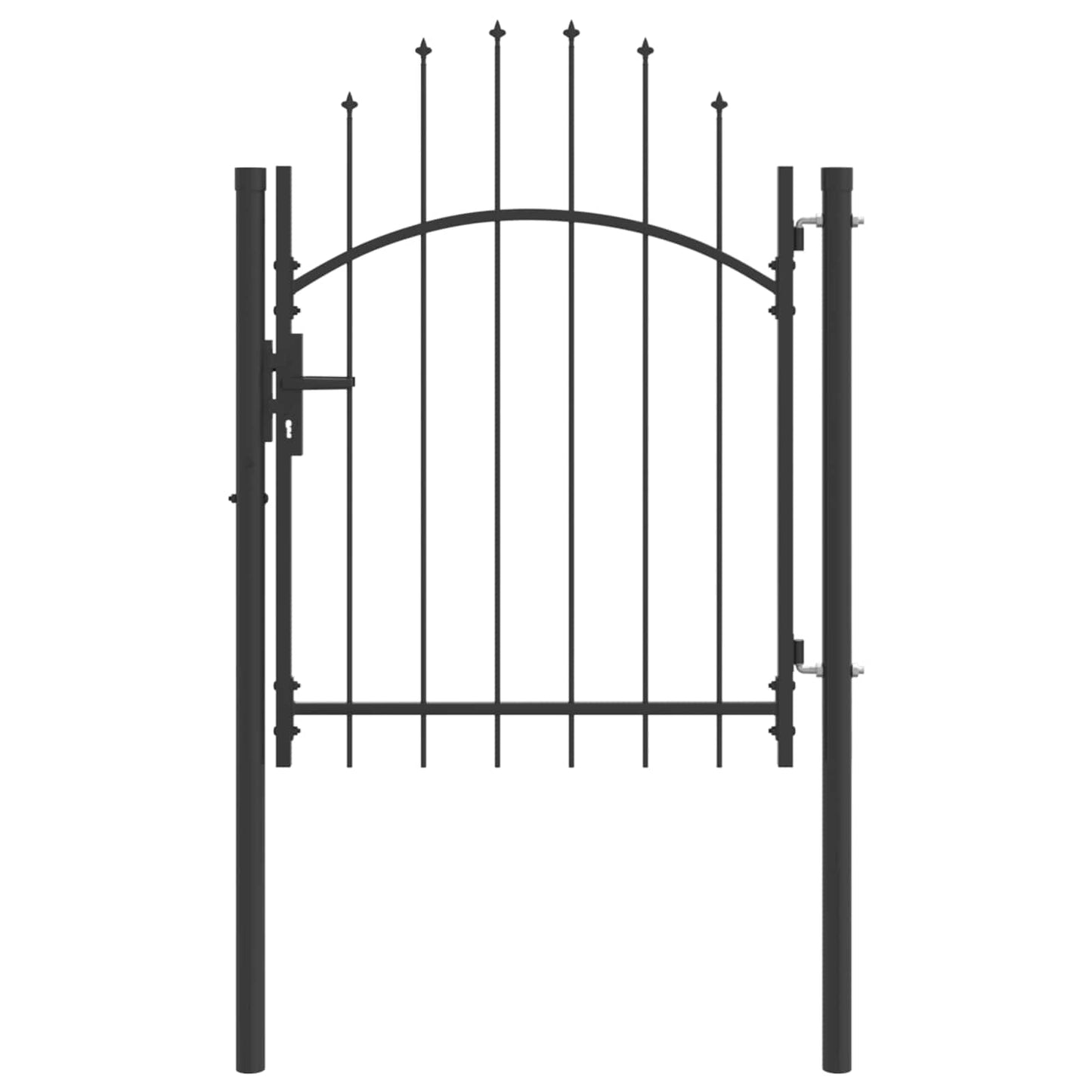 vidaXL Πύλη Κήπου με κλειδαριά Woerden Γκρι 150 x 100 cm Ατσάλι