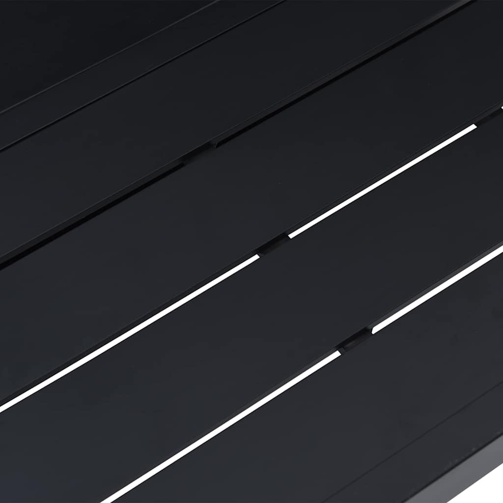 vidaXL Εξωτερικά Έπιπλα Μαύρο Αλουμίνιο